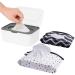 Wipes Dispenser with 2 Portable Wipe Cases, Wipe Holder for Baby & Adult, Seposeve Refillable Wipe Container, Keeps Wipes Fresh, One-Handed Operation. Easy Open/Close Wipes Pouch Case, (Grey) Multicolor Grey