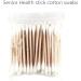 High-Quality Wooden Cotton Swabs - 80 Pack Double Headed for Makeup Ear Cleaning & More - Buy Online on SooperMarket.com