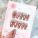 RikView Long Press on Nails - 24 PCS Pink Coffin Nails with 3D Design | Glossy Full Cover Fake Nails for Women - Buy Online on SooperMarket.com