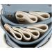 Color Block Leather Hair Salon Styling Toolkit - Blue Crossbody Bag for Hair Stylists | International Shipping - Buy Online on SooperMarket.com