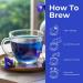 BLUE TEA - Shankhpushpi Flower - 30 Pyramid Tea Bags | For Food Iced Tea Cooler Cocktails Mocktails | Caffeine Free Herbal Tea l Gluten Free NON-GMO|Premium Pet Jar| - Buy Online on SooperMarket.com