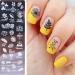 6 Piece Nail Art Stamping Set - Templates Stencils & Stamper for Perfect Manicures | International Shipping - Buy Online on SooperMarket.com