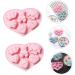 Alipis Chocolate DIY Mold 2pcs Cake Silicone Mold Silicone Molds Chocolate Cake Mold Baking Supply Donut Dog Biscuits 3D 20.7x15.2cm Pink - Buy Online on SooperMarket.com