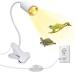 WPQiuz's turtle heat lamp with 240cm cable reptiles terrarium lamp e27 uva UVB reptile heating lamp with adjustable clip and 40cm swan neck Ceramic lamp frame for lizard white turtles 1 piece