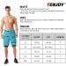 TENJOY Men's 2 in 1 Running Shorts - Quick Dry Athletic Workout Shorts with Phone Pockets (Light Blue, Large) - Buy Online on SooperMarket.com