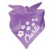 Dog triangular scarf (color: lilac) (size 1 (55 cm)) name of the dog 55 x 18 lilac
