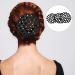 3-Piece Hair Network Crystal Bun Set | Stylish Hairstyles for Ballet Gymnastics & Sports | Black Fabric Bunting for Kids - Buy Online on SooperMarket.com