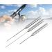 Alomejor 3Pcs Set Aluminum Alloy Bait Needle Fish Drill Rig Kit - Perfect Rigging Tool for Anglers - Buy Online on SooperMarket.com