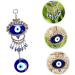 ABOOFAN 3pcs Blue Pendant Keychain Accessories Blue Eye Amulet Ornament Hanging Pendant Charm Devil Eye Rear - Buy Online on SooperMarket.com