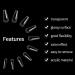 TOMICCA Clear Coffin Nail Tips 500pcs - Long Full Cover Acrylic Fake Nails | Ballerina Style in 10 Sizes for Nail Extension - Ideal for Salons and DIY Nail Art - Buy Online on SooperMarket.com