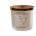 Personalised Large Double Wick Engagement Candle Gift with Gold Leaf (Fresh Cotton)