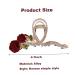 Flower Claw Clips - Large Rhinestone Hair Clips for Thick Hair | Non-Slip Hair Clamps & Accessories - Buy Online on SooperMarket.com