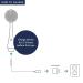 PMD Clean Body - Smart Waterproof Cleaning Device with Silicone Brush & Attachments | SonicGlow Vibration for Cleansing Peeling & Massaging - Navy - Buy Online on SooperMarket.com