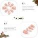 Vatocu Christmas False Nails - Short Red Press On Nails with Snowflakes, Elk, Snowman Designs (24pcs) for Women and Girls - Buy Online on SooperMarket.com