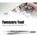 Precision Finch Tweezers - Fine Tip Repair Tweezers for Ingrown Hair Facial Hair Splinters & Tick Removal | International Shipping - Buy Online on SooperMarket.com