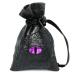 Haxtec Dragon Dice Bag Small Drawstring Leather DND Dice Pouch Storage Bag for D&D Dungeons and Dragons Gift, Coins and Accessories (Purple Eye) Patent Number D893867 Elderitch Blast-purple Eye