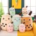 SPIRTUDE 2Pcs Boba Plush Set - Cute Strawberry & Brown Bubble Tea Stuffed Plushies 24cm - Soft Squishy Pillow for Kids Girls - Buy Online on SooperMarket.com