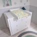 Callowesse Baby Changing Mat 79x47cm. Waterproof Wipe Clean Raised Edges Portable and Foldable Woodland Friends Design - Buy Online on SooperMarket.com