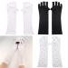 KASESSS 3 Pairs UV Gloves for Gel Nails Fingerless UV Protection Gloves Nail Art Anti UV Gloves Lightweight Nail Gloves UV Protection UV Lamp Gloves for Protect Hands from UV Light Lamp Dryer