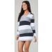 Happy Mama Maternity Stretch Knit Colour Block Jumper Dress - Graphite Melange - Size 16-18 - Buy Online on SooperMarket.com