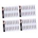 FOYTOKI 4pcs Grooming Natural Hair- False Eyebrow Realistic Hair-like Girl Tools Brown Shaping Transfer