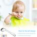 Futongda Stainless Steel Baby Spoons - 4-Piece Curved Training Set for Children | Dessert Coffee & Feeding Spoons in Silver - Buy Online on SooperMarket.com