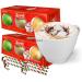 6x Hot chocolate bombs with marshmallow and 6x Peppermint Christmas Candy Canes- Kids Hot Chocolate Gift Set - Hot chocolate station - Xmas Eve Box Fillers for Kids Teens Toddlers Adult Stocking Gifts Chocolate 12 Piece Set