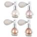 KALLORY 4pcs Body Powder Spray Glitter Highlighter Eyeshadow Pressed Powder Spray Face High Gloss Spray Body Shimmer Spray Highlighter Powder Spray Glitter Highlight Powder Spray Miss Hair 7.5X6.9CM As Shown