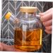 HOMSFOU Glass Terrarium Glass Oil Bottles Oil Pourer Vinegar Dispenser Cruet Bottle Glass Containers with Lids Olive Oil Cruet Seasoning Shakers with Lids Cooking Oil With Cover medium As Shown - Buy Online on SooperMarket.com
