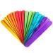 PAXCOO 100 Pcs 6  Colored Jumbo Wood Craft Sticks