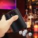 Cooyeah Red Pu Leather Dice Cup Set with 5 Standard Dices for Yahtzee, Farkle, Backgammon - Bar Party Craps Game - 1 Pack - Buy Online on SooperMarket.com