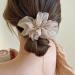 Chiffon Flower Hair Clips Set - 3PCS French Barrettes for Women and Girls in 3 Colors - Buy Online on SooperMarket.com