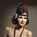 WLLHYF Feather Headwear Feather Headband Flapper Headpiece Head Wear Fashion Soft and Comfortable Hair Bows Hair 1920s Accessories for Kids Girls Party Decoration (Silver Tassel Black Feather) - Buy Online on SooperMarket.com