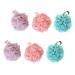 6Pcs Plus Size Bath Ball Sponge Shower Loofahs - Exfoliating Body Scrubber & Pouf for Luxurious Shower Experience - Buy Online on SooperMarket.com