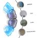 Osaladi 8-Piece Razor Holder Set - Wall Organizer Hooks for Clothes & Bathroom - Blue/Gray - Durable Plastic Rack - Perfect for Efficient Storage - Buy Online on SooperMarket.com