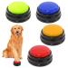 Lufeis buzzer with recording function Dogs 4 pieces of training bells for pets door rates potty communication and cleanliness training Buzzers receptive buttons for dog interaction