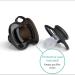 Herobility Gentle Pacifiers - Glow in the Dark - BPA-Free - 10-Pack for 6-24 Months - Includes Protective Case & Large Air Vents - White/Night Glow - Buy Online on SooperMarket.com