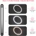 Rechargeable Lighted Makeup Mirror with 1X/10X Magnification | 46 LED Lights | 3 Lighting Modes | Touch Screen Dimmable Vanity Mirror | 90 Rotation | Portable Travel Cosmetic Mirror - Buy Online on SooperMarket.com