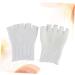 HAPINARY 1 Pair Gel Dry Cracked Heels Socks Cracked Foot Socks Open Toe Socks Thumb Bunion Corrector Five Finger Socks Silicone Socks Moisturising Foot Spa Socks White Moisturizing - Buy Online on SooperMarket.com