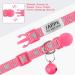 Tagme 2er-Pack Reflective Cat Neck Band with Name & Address Shield for Kittens - Adjustable 15-20 cm - Pink - Buy Online on SooperMarket.com