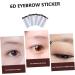 WOFASHPURET Fake Eyebrow Stickers 4pcs Authentic for Semi Supplies Men Grooming Brow Shaper Like Tools Stimulation Fake - Buy Online on SooperMarket.com