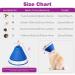 YUNXANIW XL BLUE Dog & Cat Recovery Cone Collar | Soft Elizabethan Collar for Surgery | Adjustable Breathable Mesh Recovery Collar for After Surgery - Buy Online on SooperMarket.com