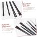 Baluue 6pcs Eyeliner Makeup Brush Dual-use Brush Oblique Eyeliner Brush Eye Brush Rayon Wooden Handle Black - Buy Online on SooperMarket.com