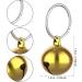 Molain 24pcs Cat Bells with Keyrings- Dog Collar Bells Training Jingle Bell Collar Pendant Pet Accessories Festival Party DIY Small Bells Mixed Color - Buy Online on SooperMarket.com