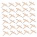 FOMIYES 600 STK WOOR WOOKS POSE HAIR REMOVAL Tool Hair removal tool Hair removal on the face Tool form wax strips make-up tools Applicator Wachsstchtholzern