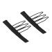 100 Pieces Wig Clips - 3 Teeth Black Stainless Steel Wig Accessories for Hair Parts & Caps - Buy Online on SooperMarket.com