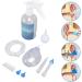 Ear Washer Bottle System with 6 Transparent Tips - 500ml Safe Ear Cleaning Kit for Adults | Includes Silicone Tube and Ear Muff for Home Use - Buy Online on SooperMarket.com