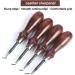 WUTA 4pc Leather Edge Bevelers Set - High Carbon Steel Skiving Tools for Keen Edge Cutting in Leathercraft (0.8mm+1mm+1.2mm+1.4mm) - Buy Online on SooperMarket.com