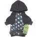 Fitwarm Polka Dot Pet Hoodie Sweatshirt - Fleece Dog/Cat Jacket (Medium, Grey) - Buy Online on SooperMarket.com