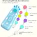 Megainvo Electric Baby Nail File Trimmer with 10 Grinding Heads - Safe, Quiet, LED Light - Baby Nail Clippers for Newborns & Toddlers - Blue - Buy Online on SooperMarket.com